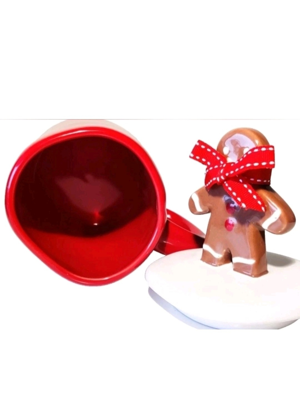 RAE DUNN “OH SNAP” Ceramic Mug & Gingerbread w/Lid...